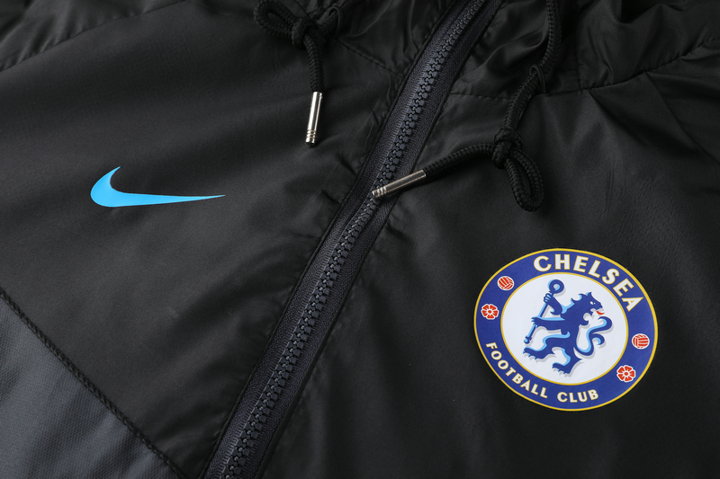 2019-20 Chelsea Black Woven Windrunner